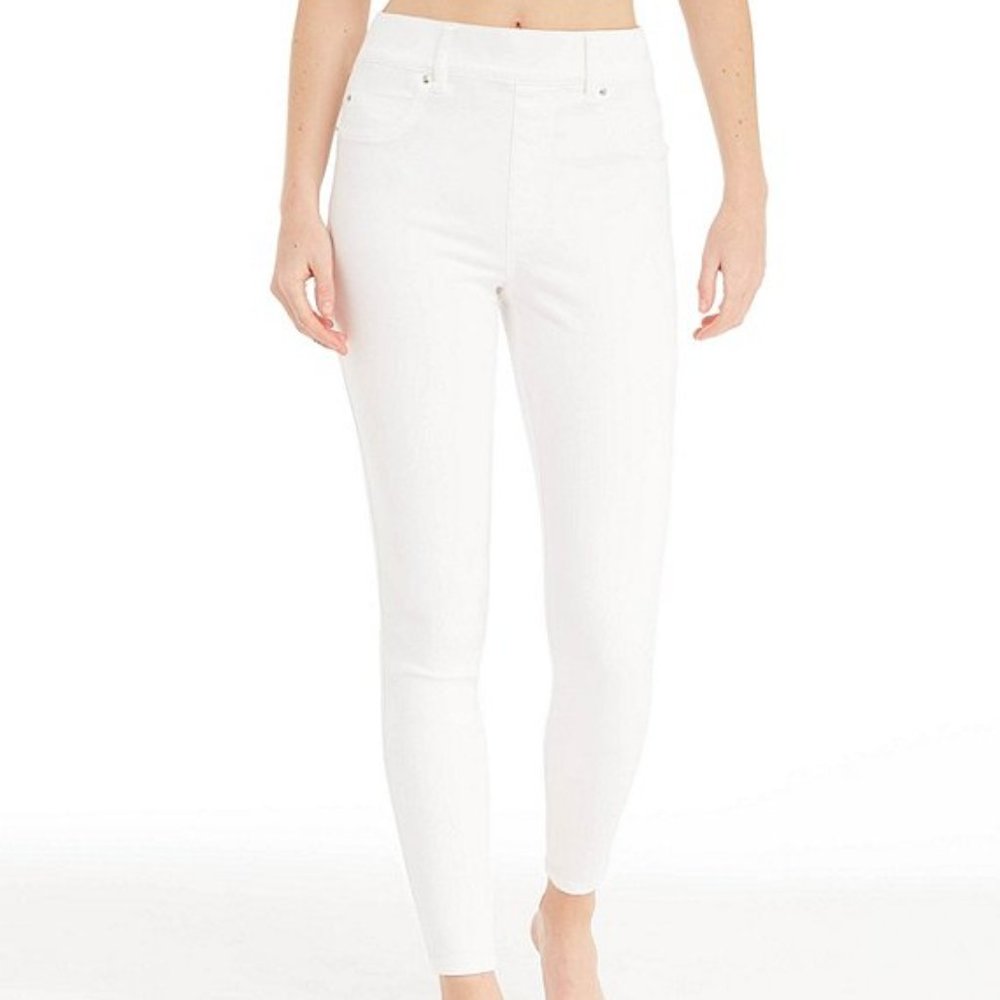 SPANX White Leggings - High Waist Slim Fit